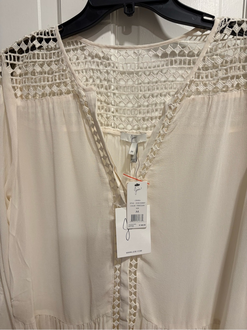 Joie Cream silk dress